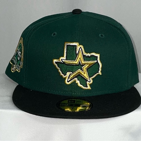 Houston Astros New 7 1/2 Baseball Fitted New Era Hat Cap - Picture 2 of 3